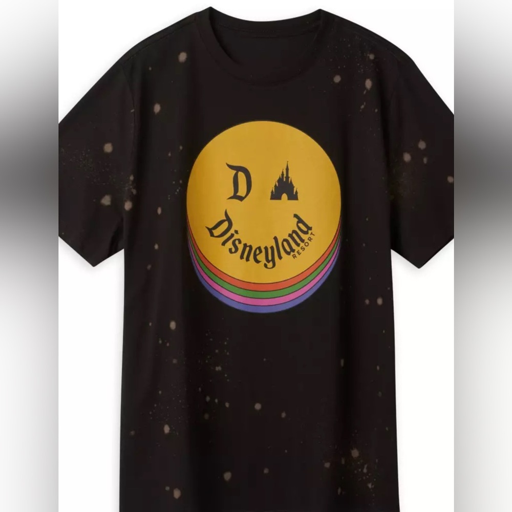 Disneyland Logo Bleach Spot T-Shirt for Adults - Picture 2 of 7